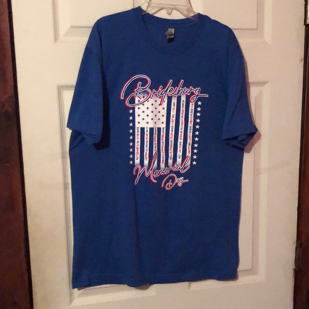 Bridesburg Philadelphia PA Memorial Day 2020 Blue Graphic T-Shirt Mens Large L
